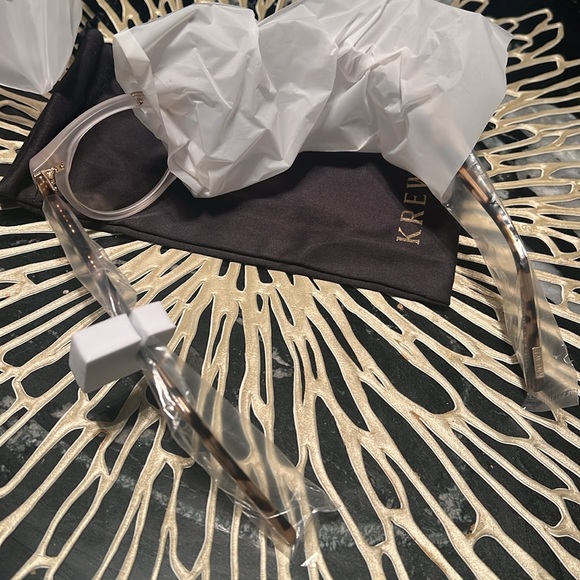 NWT: KREWE ST. LOUIS OPTICAL | MATTE CRYSTAL + SUNDAY TORTOISE 12K - Picture 9 of 9